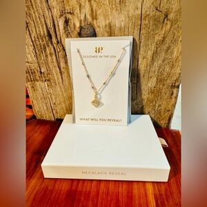 Lumina Necklace NK58718 CZ on Gold plating, removable pendant.